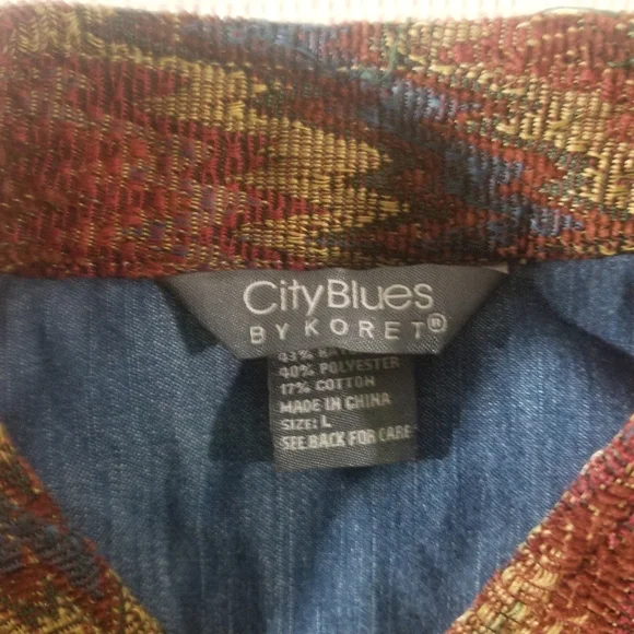 Beautiful Vintage City Blues by Koret Jacket *** - Picture 2 of 5